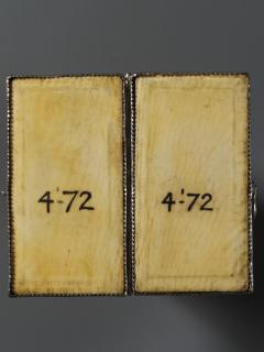 Diptych, 1 register, 1 arch across (plaquette) (Back)