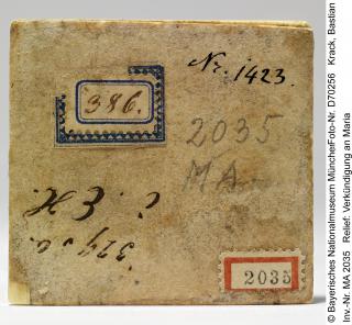 Panel, 1 register, 3 arches across (frise d'arcatures) (Back)