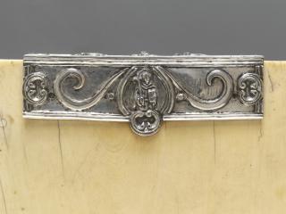 Diptych, 3 registers, 4 arches across (frise d'arcatures) (Mount, detail, wing, left)