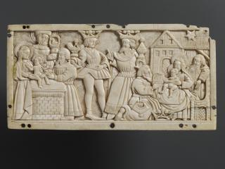 Panel, 1 register (fragment of a casket; coffret; possibly back panel) (Front)