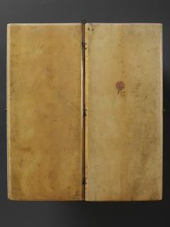 Diptych, 3 registers, 6 arches across (frise d'arcatures; colonnettes) (Back)