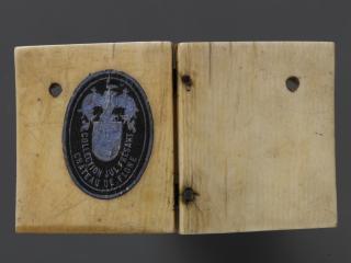 Diptych, 1 register, 2 arches across (plaquettes, frise d'arcatures) (Back)