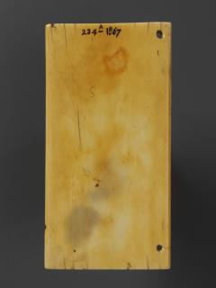 Diptych, 1 register, 1 arch across (plaquette) (Wing, right, back)