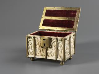 Casket (coffret; frise d'arcatures) (Front, open)