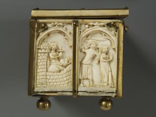 Casket (coffret; frise d'arcatures) (End, left)