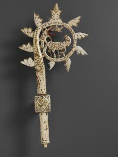 Painted crozier (crosse) (Detail)