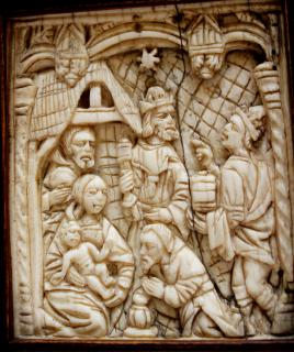 Panel, 1 register, 3 arches across (plaquette) (Front)