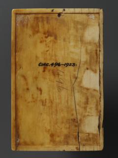 Writing tablet, 1 register, 3 arches across (frise d'arcatures; plaquette; tablette à écrire) (Back)