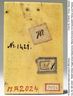 Wing, left (fragment of a diptych), 2 registers (Back)