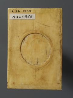 Writing tablet, 1 register (plaquette; tablette à écrire) (Back)