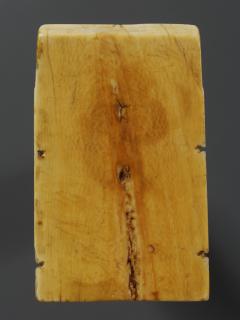 Centre panel (fragment of a polyptych), 1 register, 1 trefoil arch across (plaquette; colonnettes) (Back)