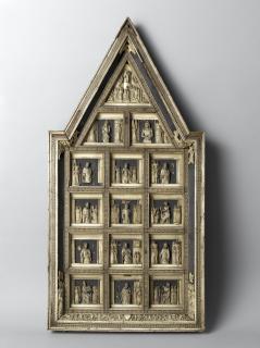 Reliefs (appliqués; fragments); used in an altarpiece known as the Oratory of the Duchesses of Burgundy (Oratoire des Duchesses de Bourgogne) (Front)