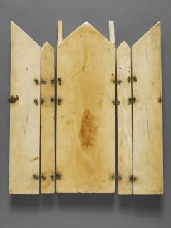 Gabled polyptych, 2 registers (tabernacle; frise d'arcatures; colonnettes) (Back)