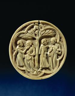 Mirror case, frame of 7 lobes (valve de miroir) (Front)