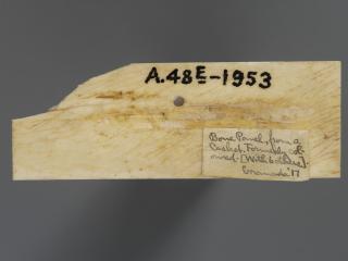Panel (part of a box), 1 register (boite) (Back)