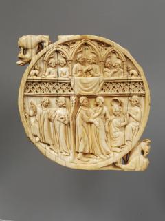 Mirror case (valve de miroir, frise d'arcatures, colonnettes) (Front)