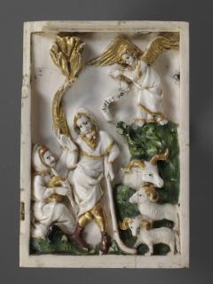Polyptych, 1 register, with arches (frise d'arcatures; plaquettes) (Wing, right)