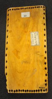 Wing, right (fragment of a diptych), 2 registers, 5 arches across (frise d'arcatures) (Back)