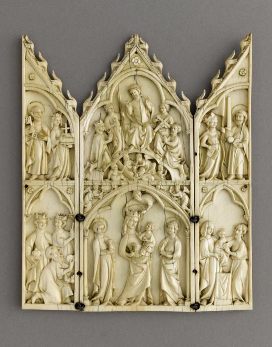 Gabled triptych, 2 registers (Front)