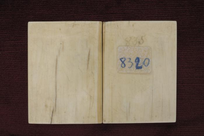 Diptych, 1 register, 3 arches across (plaquettes; frise d'arcatures) (Back)