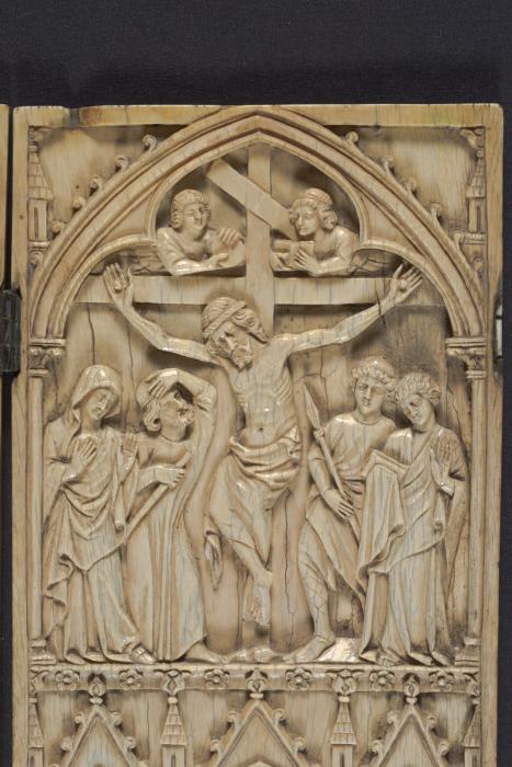 Triptych, 2 registers, with arches (frise d'arcatures) (Detail, front)
