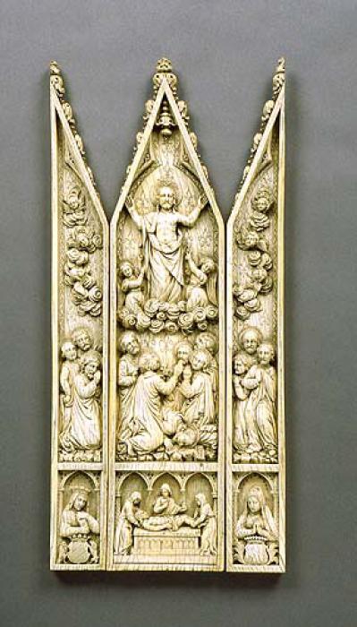 Gabled triptych, 2 registers (Front)