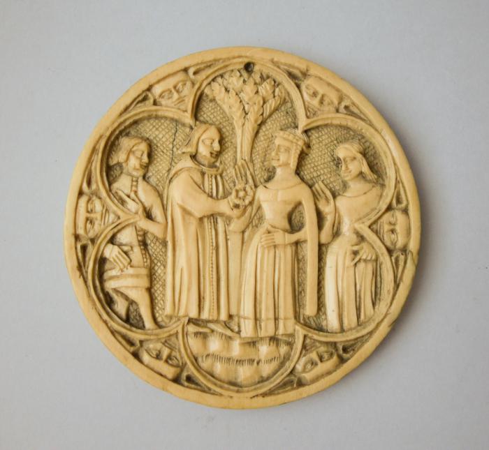 Mirror case, frame of 6 lobes (valve de miroir) (Front)