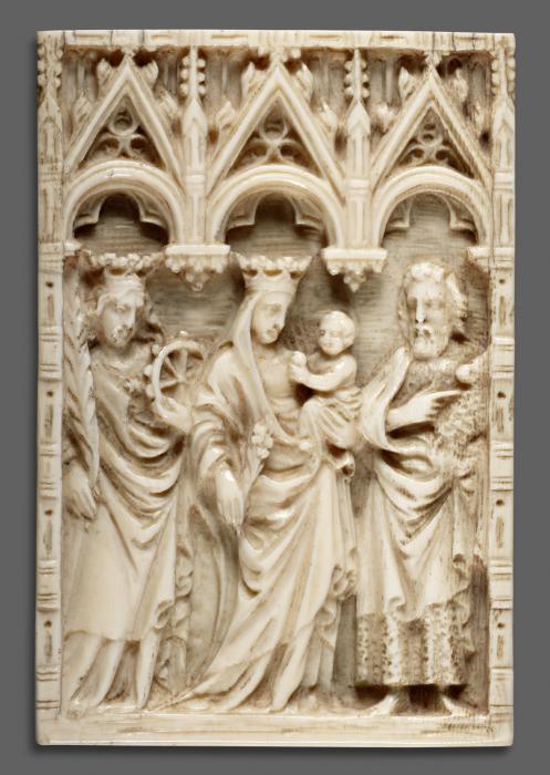 Panel, 1 register, 3 arches across (plaquette; frise d'arcatures) (Front)