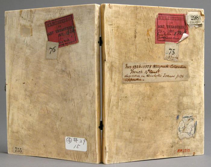 Diptych, 2 registers, 3 arches across (frise d'arcatures) (Back)
