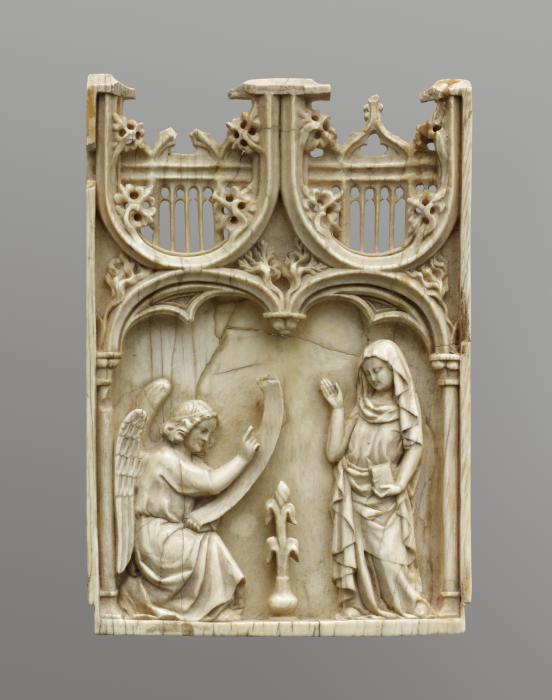 Panel, 1 register, 1 arch across (plaquette) (Front)