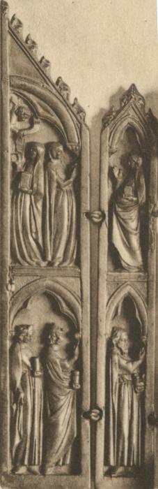 Gabled polyptych (tabernacle) (Wings, left)
