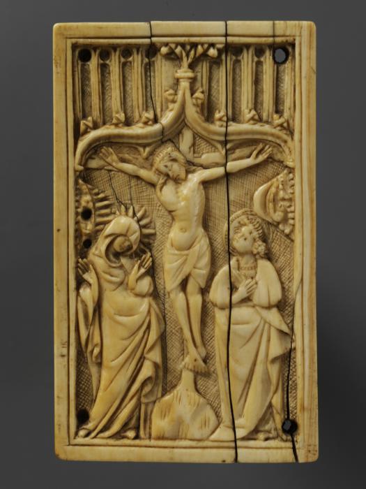 Panel (frament of a casket), 1 register, 1 ogee arch across (plaquette) (Front)