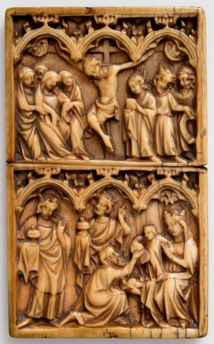 Writing tablet, 2 registers, 3 arches across (tablette à écrire; frise d'arcatures) (Front)