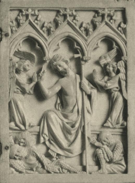 Diptych, 1 register, 3 arches across (plaquettes; frise d'arcatures) (Wing, right)