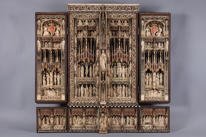Openwork triptych, 4 registers (ajouré) (Front)