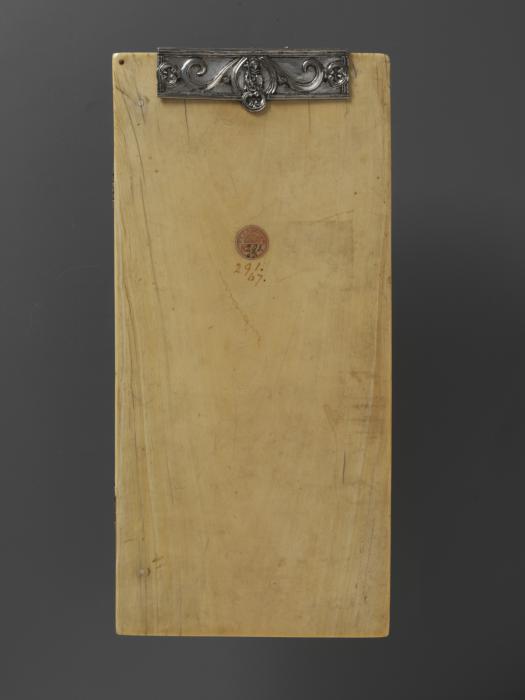 Diptych, 3 registers, 4 arches across (frise d'arcatures) (Back, wing, left)
