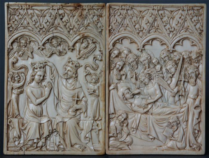 Panels (possibly writing tablets), 1 register, 3 arches across (plaquette; frise d'arcatures; tablettes à écrire) (Front)
