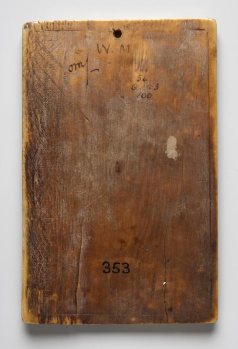 Writing tablet, 2 registers, 4 arches across (frise d'arcatures; tablette à écrire) (Back)
