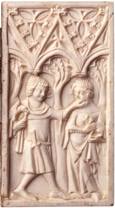 Complete set of 6 writing tablets and 2 covers, with case and stylus (frise d'arcatures; plaquettes; tablettes à écrire) (Tablet 2)