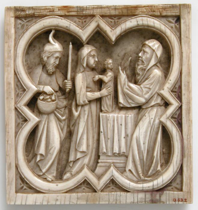 Panel, 1 register, with quatrefoil (quatre-feuille) (Front)