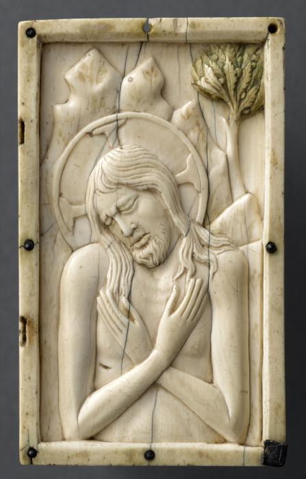 Wing, right (fragment of a diptych), 1 register (plaquette) (Front)