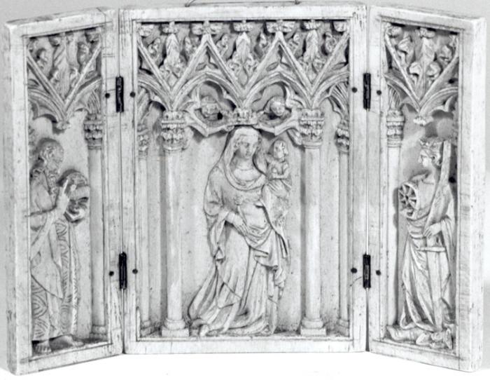 Triptych, 1 register (frise d'arcatures; colonnettes) (Front)