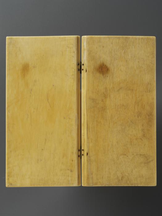 Diptych, 2 registers, 2 arches across (frise d'arcatures; colonnettes) (Back)