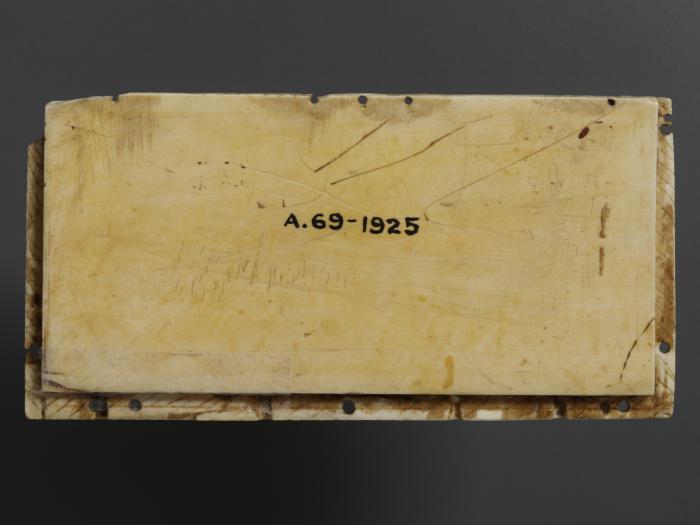 Panel, 1 register (fragment of a casket; coffret; possibly back panel) (Back)