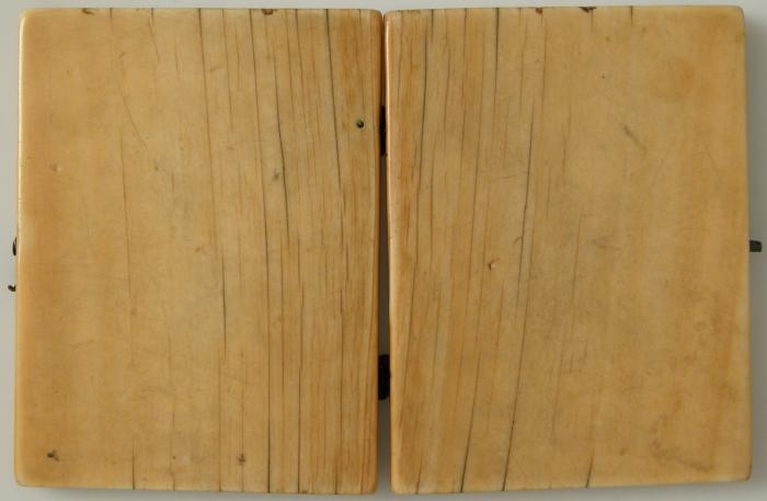 Diptych, 1 register, 3 arches across (plaquettes; frise d'arcatures) (Back)