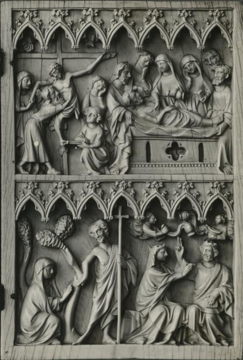 Diptych, 2 registers, 7 arches across (frise d'arcatures) (Wing, right)