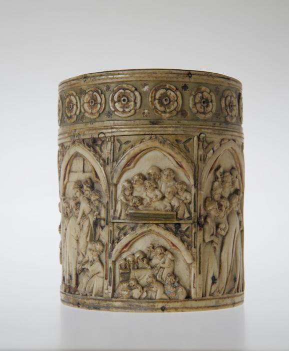 Cylindrical pyxis or reliquary (pyxide; frise d'arcatures) (Side)