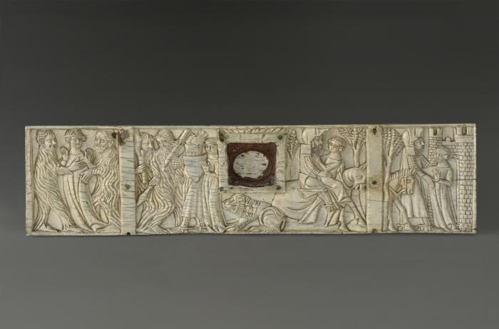 Front panel, 1 register (fragment of a casket; coffret) (Front)