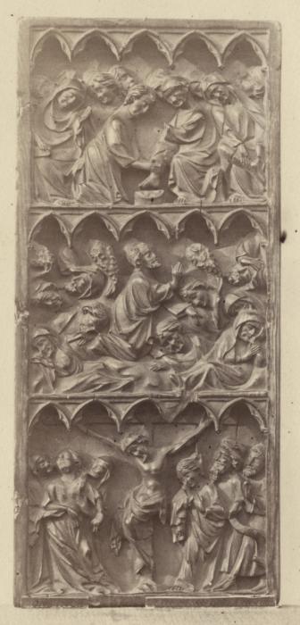 Wing, right (part of a diptych), 3 registers, 5 arches across (frise d'arcatures) (Front)
