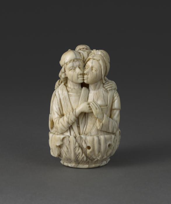 Rosary bead, 2 faces (chapelet)